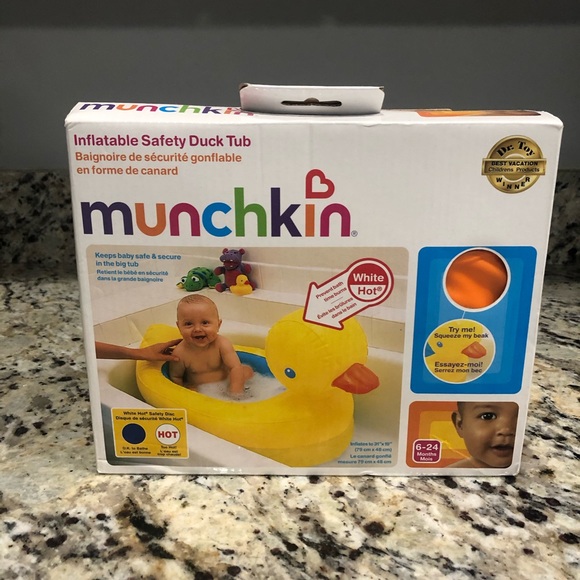 munchkin inflatable safety duck tub